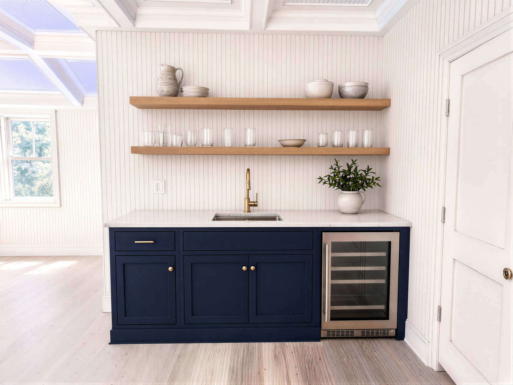 The wet bar