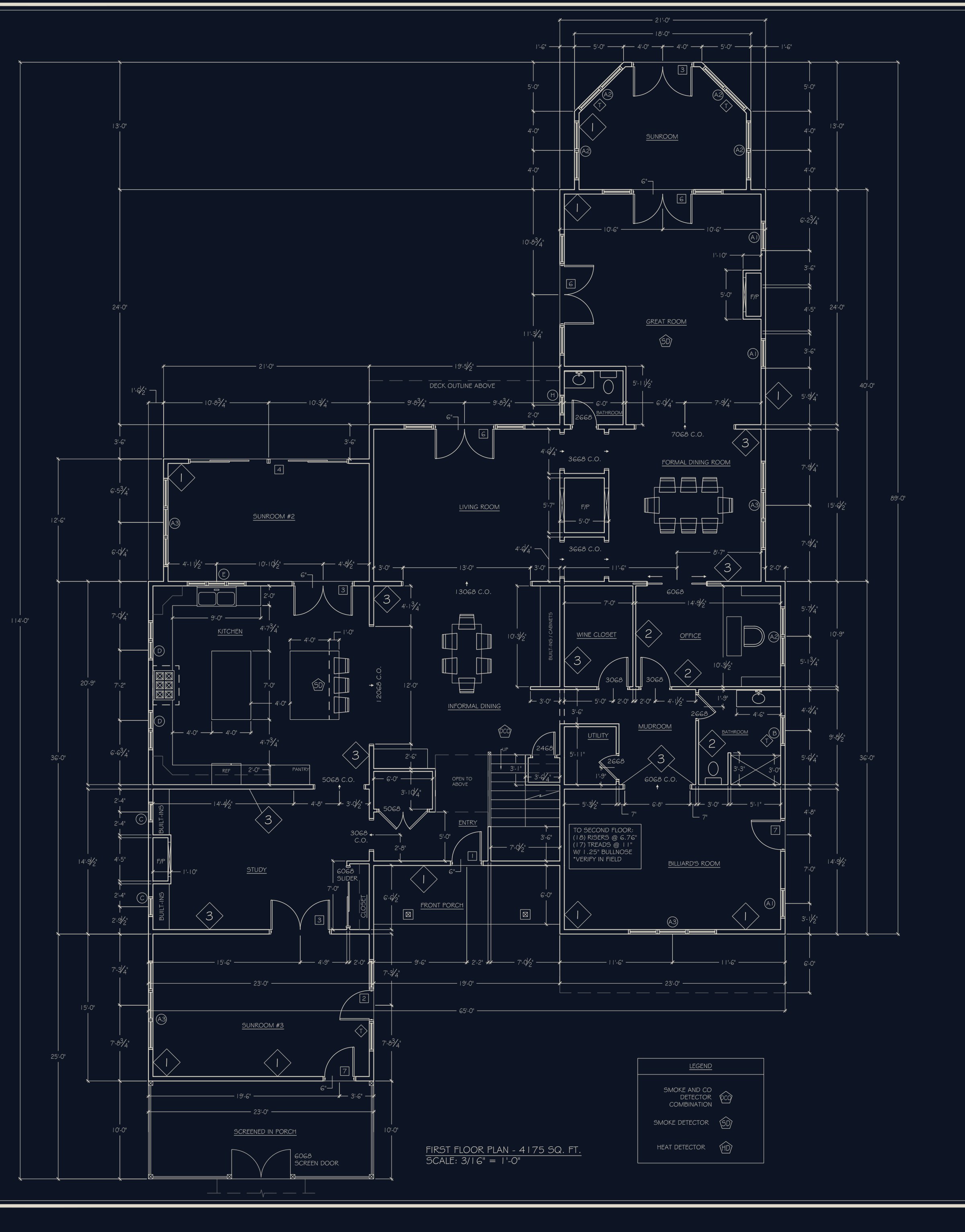 Ground floor deck